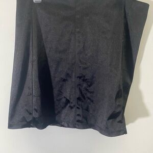 Satin Black Women's Skirt
